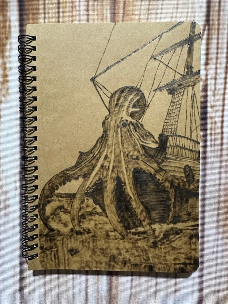 Hand Burned Notebooks (Variety of Designs) | Scorched by Sara
