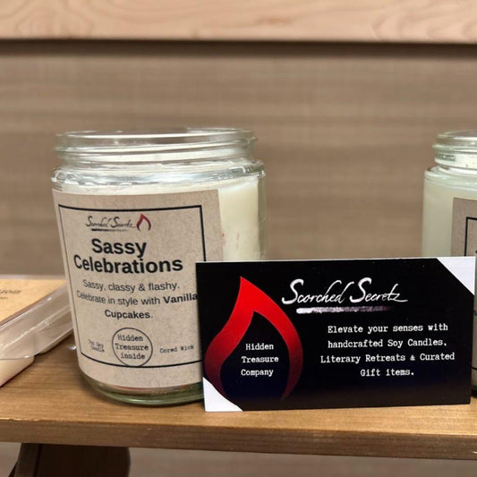 "Sassy Celebrations" Cake Scented Candle | 100% Soy Wax with a  Hidden Treasure