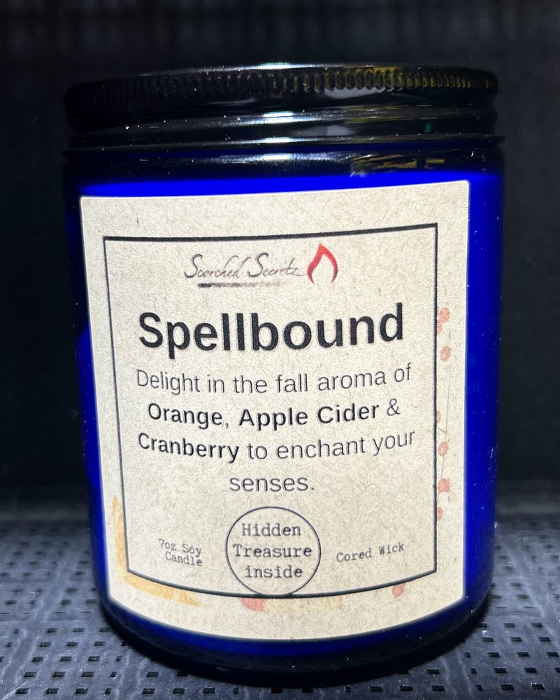 "Spellbound" Orange, Apple Cider & Cranberry Candle Scent | 100% Soy Wax with a Hidden Treasure