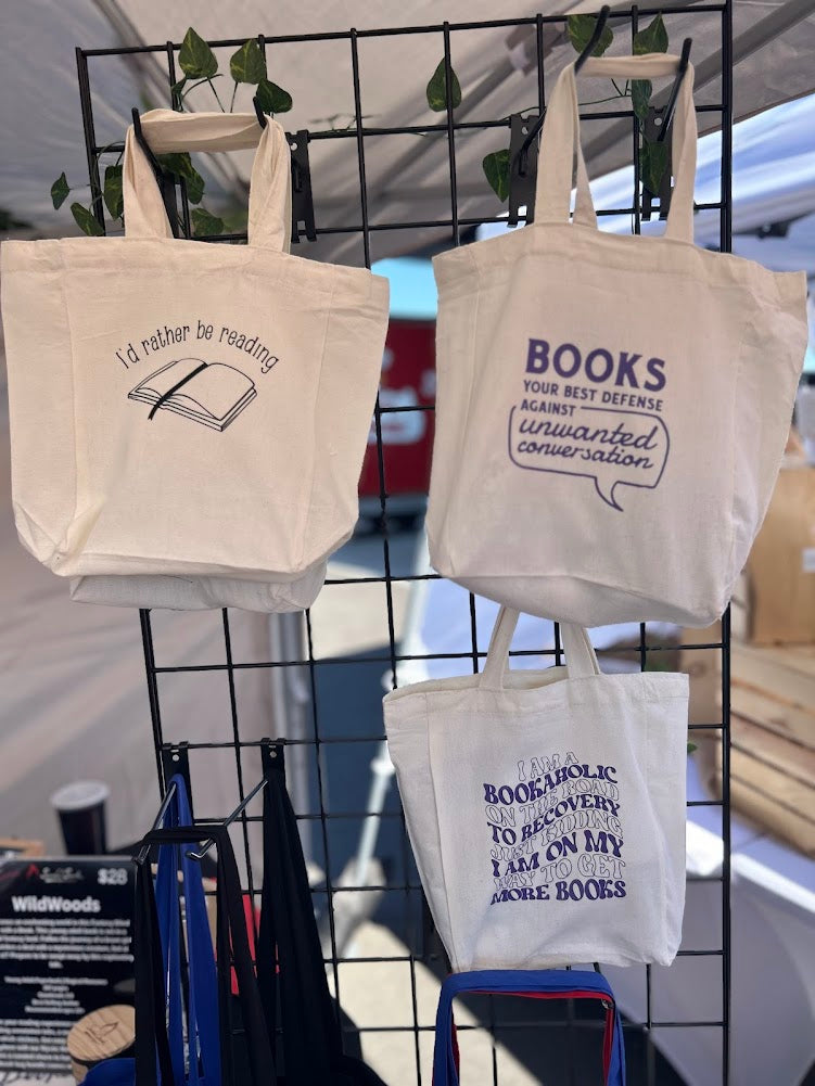 Custom Book Bags with Reading & Candle Sayings
