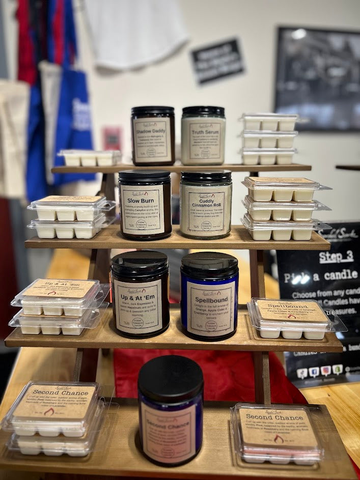 "Up & At 'Em" Espresso & Hazelnut Scented Candle | 100% Soy Wax with a Hidden Treasure