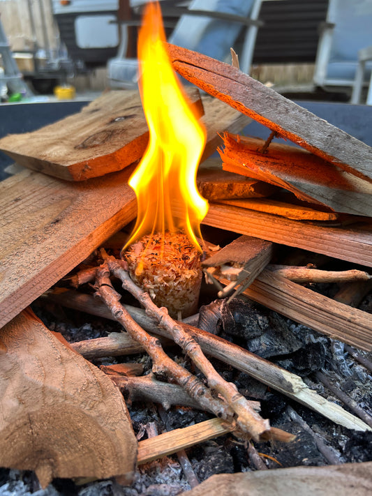 Fire Starters | Wax & Wood Chip Composite